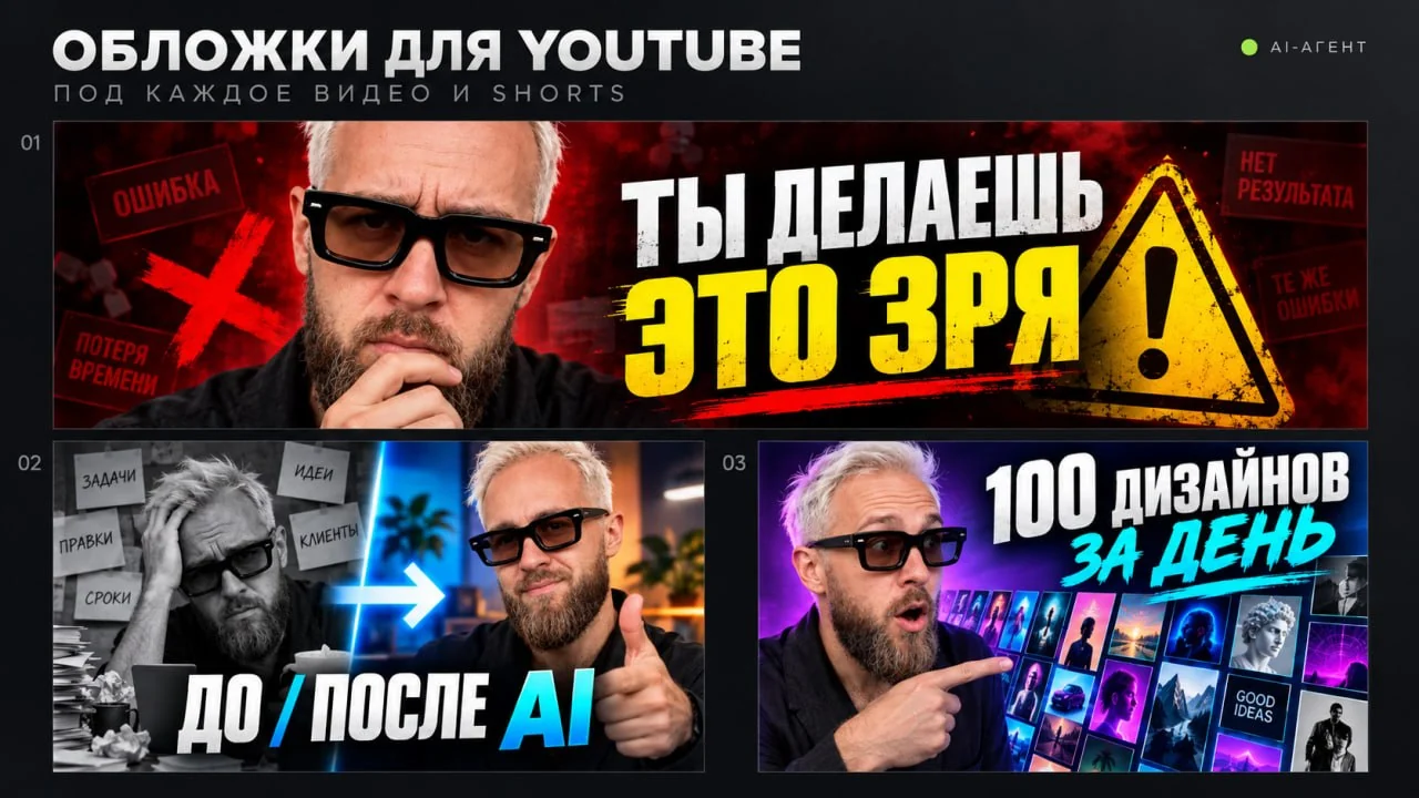 AI-дизайн: YouTube